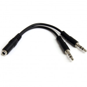 Startech Headset Splitter 4 Pin To 2 X 3 Position