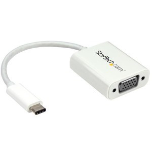 StarTech USB-C To VGA Adapter - White