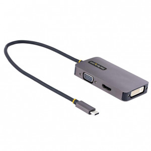 StarTech Travel A/V Adapter 3-in-1 USB-C To VGAS, DVI Or HDMI