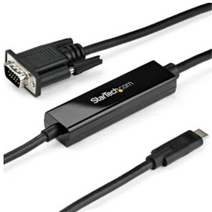 Startech 6ft USB-C To VGA Cable Video Adapter - Black