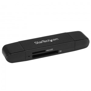 StarTech Memory Card Reader/Writer for SD & MicroSD Cards - USB-C & A