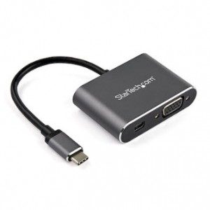 Startech USB-C To VGA & MDP 4k Adapter - Grey