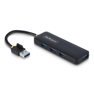 StarTech 4-Port USB-A Hub, 5GBPS, Small Travel Mini USB 3.0 Bus Powered Hub