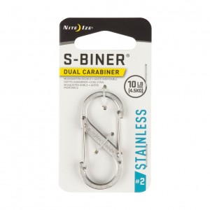 S-Biner #2 Dual Carabiner- Stainless