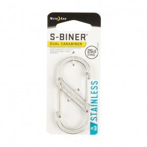 S-Biner #3 Dual Carabiner- Stainless