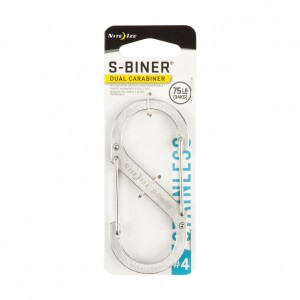 S-Biner #4 Dual Carabiner - Stainless