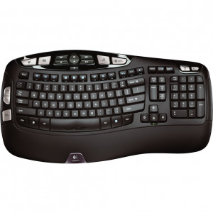 Logitech K350 Wireless Ergo Keyboard - Black