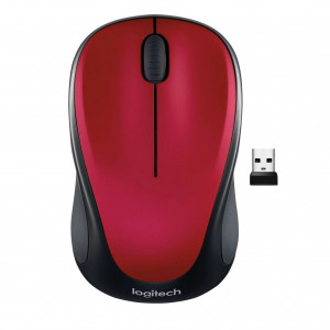 Logitech M317 High Def Wireless Mouse - Red