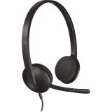 Logitech H340 Stereo USB Headset - Black