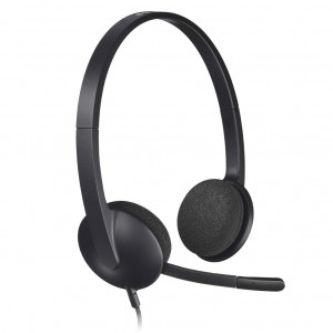 Logitech H340 Stereo USB Headset - Black