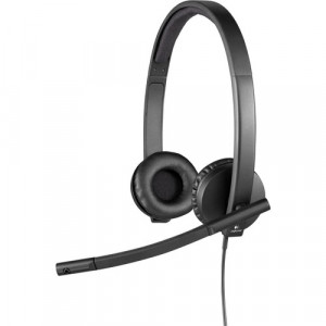 Logitech H570E Stereo USB Headset -  Black