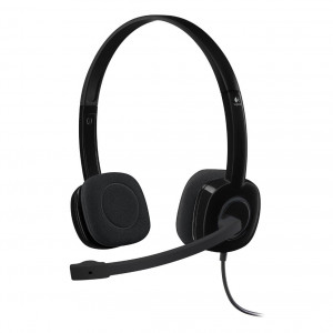 Logitech H151 Stereo 3.5mm Jack Headset -  Black