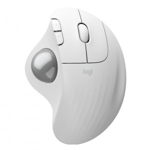 Logitech M575S Wireless Trackball Mouse - White