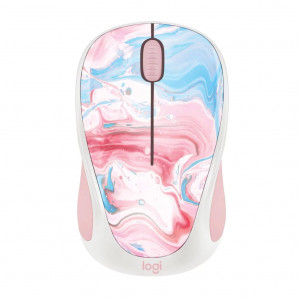 Logitech Limited Design Wireless Mouse - White Marble