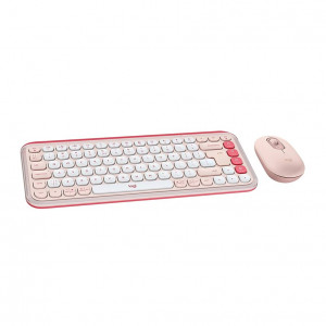Logitech Pop Icon Keyboard Mouse Combo - Rose