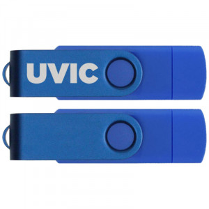UVic 64GB USB Flash Drive (USB-A & USB-C Connectors)