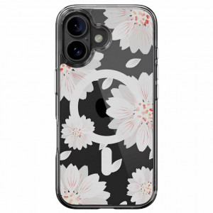SwitchEasy Style MagSafe Case iPhone 16 - White Flower