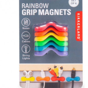 Rainbow Grip Magnets - 6pk