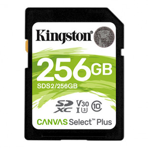 Kingston Canvas Select+ 256GB 100MB/S SDXC Memory Card