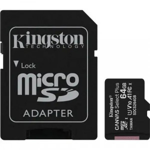 Kingston Canvas Select+ 64GB 100MB/S MicroSDXC Card