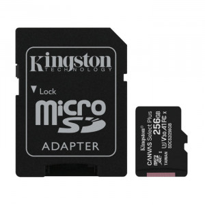 Kingston Canvas Select+ 256GB 100MB/S MicroSDXC Card