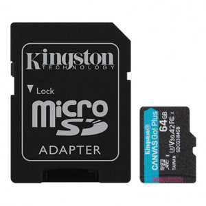 Kingston Canvas Go+ 64GB 170MB/S MicroSDXC Card