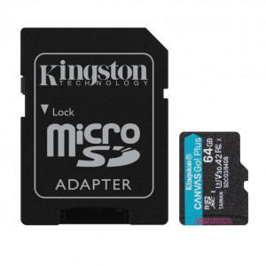 Kingston Canvas Go+ 64GB 170MB/S MicroSDXC Card