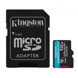 Kingston Canvas Go+ 512GB 170MB/S MicroSDXC Card