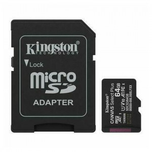 Kingston Canvas Select + Gen 3 64GB 100MB/s MicroSDXC Card