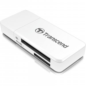 Transcend F5 9-in-1 USB Flash Memory Card Reader - White