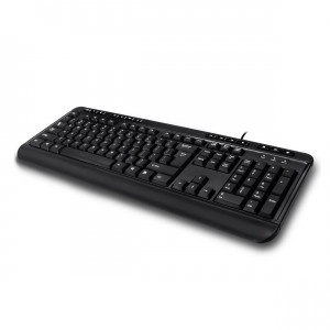 Adesso Desktop Multimedia USB-A Keyboard With 3 Ports