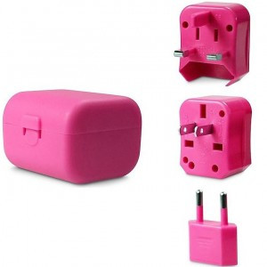 LOGiiX World Traveler Jet Setter Travel Adapter Kit - Pink