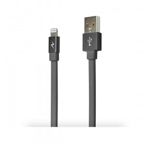Logiix Piston Connect Braid Lightning 1.5M Cable - Blk