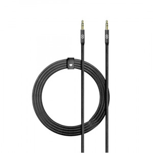 Logiix Piston Connect Braid Auxiliary 1.5M Cable - Black