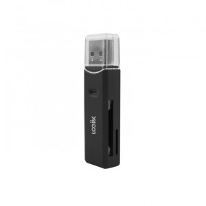Logiix USB-A To SD Adapter Dual Card Reader - Black