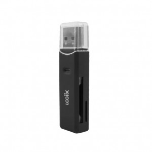 Logiix USB-A To SD Adapter Dual Card Reader - Black