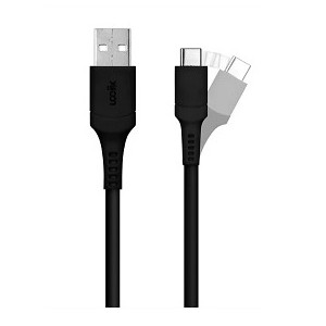 Logiix Anti-Stress 1.2M USB-A - C Cable - Black