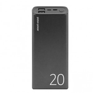 Logiix Piston Power 20000mah Dual USB Power Bank - Grey