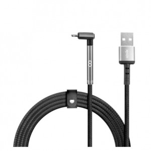 Logiix Piston Connect 90 1.5m USB-A To USB-C Cable - Black