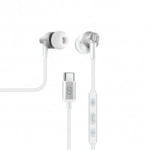 Logiix Tunefreqs USB-C In-Ear Headphones - Silver
