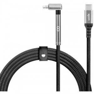 Logiix Piston Connect 90 1.5m USB-C to Lightning Cable - Black