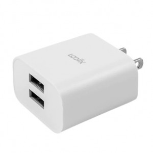 Logiix Power Cube Classic Duo / 12 Watt Ac Charger - Wht