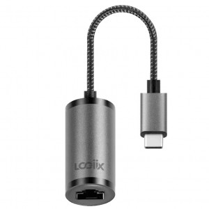 LOGiiX USB-C To GB Ethernet Adapter - Graphite Grey