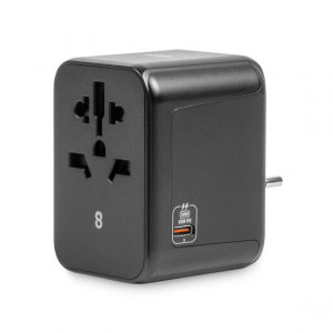 LOGiiX World Traveler XL 30W Travel Adapter - Black