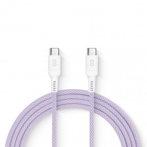 LOGiiX Vibrance Connect 100W- USB-C To USB-C - Purple