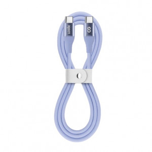 LOGiiX Vibrance Silicone Cable USB-C to USB-C - Lavender