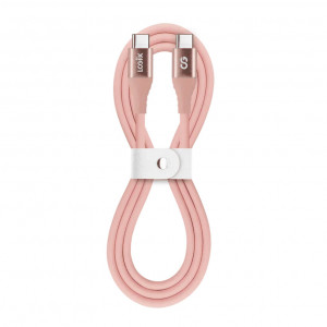 LOGiiX Vibrance Silicone Cable USB-C to USB-C - Blush