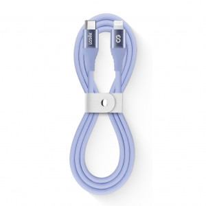 LOGiiX Vibrance Silicone Cable USB-C To Lightning - Lavender