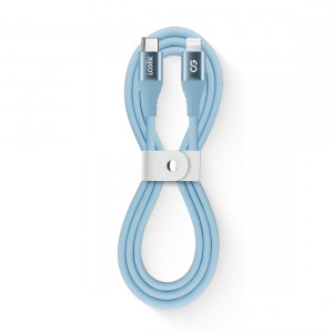 LOGiiX Vibrance Silicone Cable USB-C To Lightning - Blue