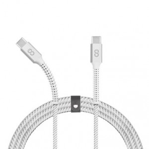 Logiix Piston Connect Armour+ 3M USB-C to USB-C 240W- White